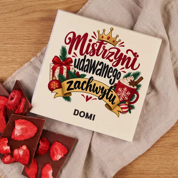 Czekolada z Truskawkami Na Boże Narodzenie Prezent Dla Kobiety: Mistrzyni Udawanego