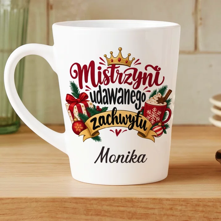 Kubek Personalizowany Na Boże Narodzenie Prezent Dla Kobiety: Mistrzyni Udawanego