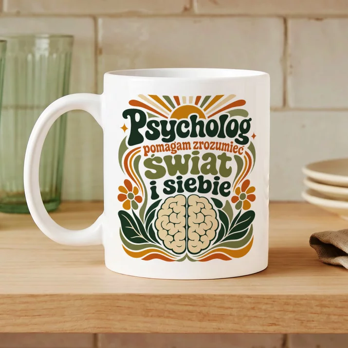 Kubek Z Nadrukiem Dla Psychologa Prezent Dla Mężczyzny: Psycholog – Zrozumieć Świat Kubek Z Nadrukiem Dla Psychologa Prezent Dla Mężczyzny: Psycholog – Zrozumieć Świat