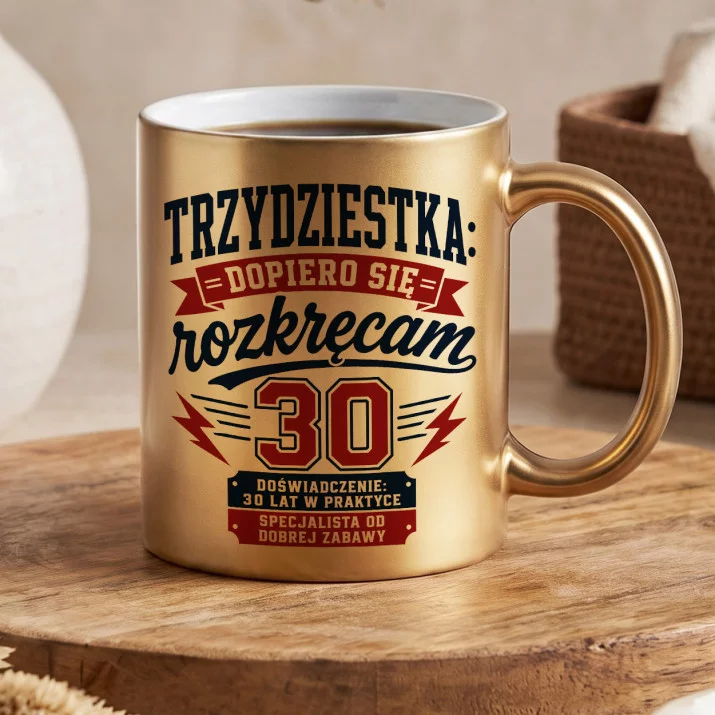 Złoty Kubek Na 30 Urodziny Prezent Dla 30 Latka Mężczyzny: Vintage Sportowa