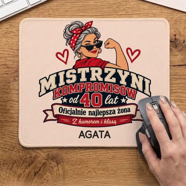 Podkładka Pod Myszkę Na 40 Rocznicę Ślubu Prezent Dla Kobiety: Mistrzyni Kompromisów Od