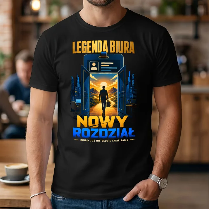 Koszulka Męska Na Pożegnanie Kolegi Z Pracy Prezent Dla Mężczyzny: Legenda Biura