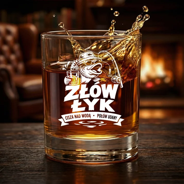 Szklanka Do Whisky Dla Wędkarza Prezent Dla Mężczyzny: Złów Łyk Szklanka Do Whisky Dla Wędkarza Prezent Dla Mężczyzny: Złów Łyk