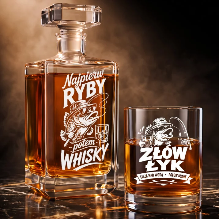 Zestaw Do Whisky Dla Wędkarza Prezent Dla Mężczyzny: Wędkarski Relaks