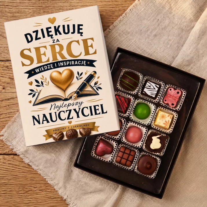 Czekoladki Dla Nauczyciela Prezent Na Dzień Nauczyciela Dla Mężczyzny: Złote Serce Nauczyciela