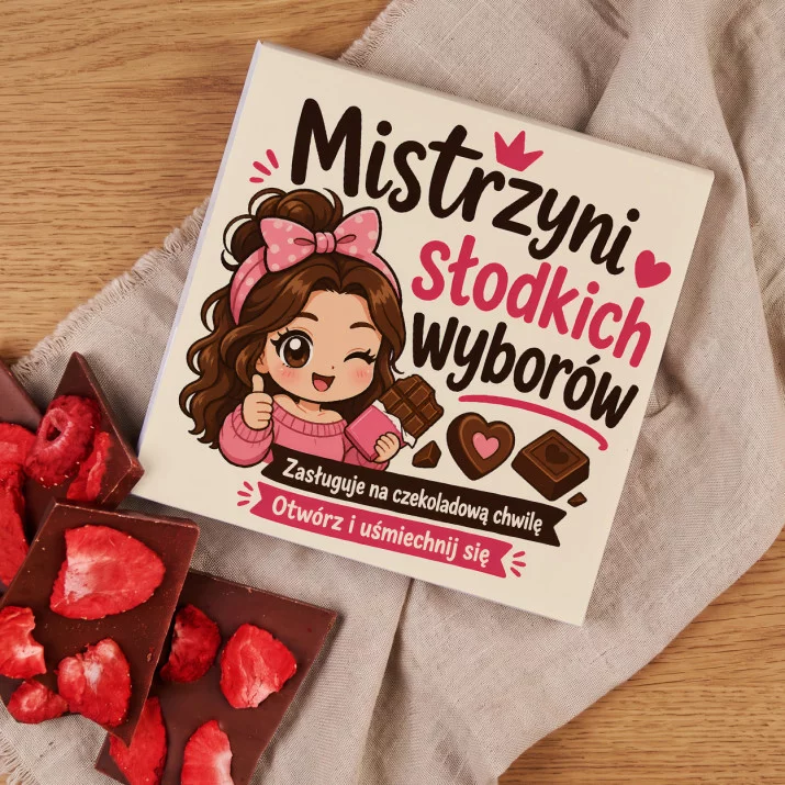 Czekolada Z Truskawkami Na Dzień Kobiet Prezent Dla Kobiety Kobiety: Typograficzna Słodycz Czekolada Z Truskawkami Na Dzień Kobiet Prezent Dla Kobiety Kobiety: Typograficzna Słodycz