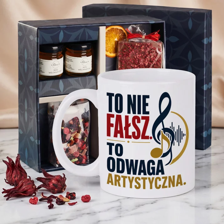 Zestaw Prezenowy Z Kubkiem Dla Muzyka: Odwaga Artystyczna Zestaw Prezenowy Z Kubkiem Dla Muzyka: Odwaga Artystyczna