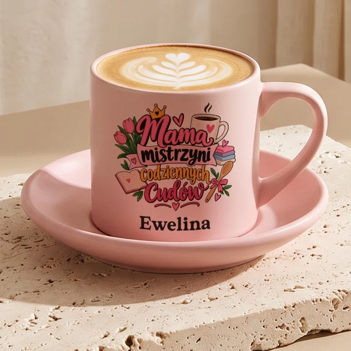 Filiżanka Personalizowana Na Dzień Mamy Prezent Dla Mamy Kobiety: Mama Mistrzyni