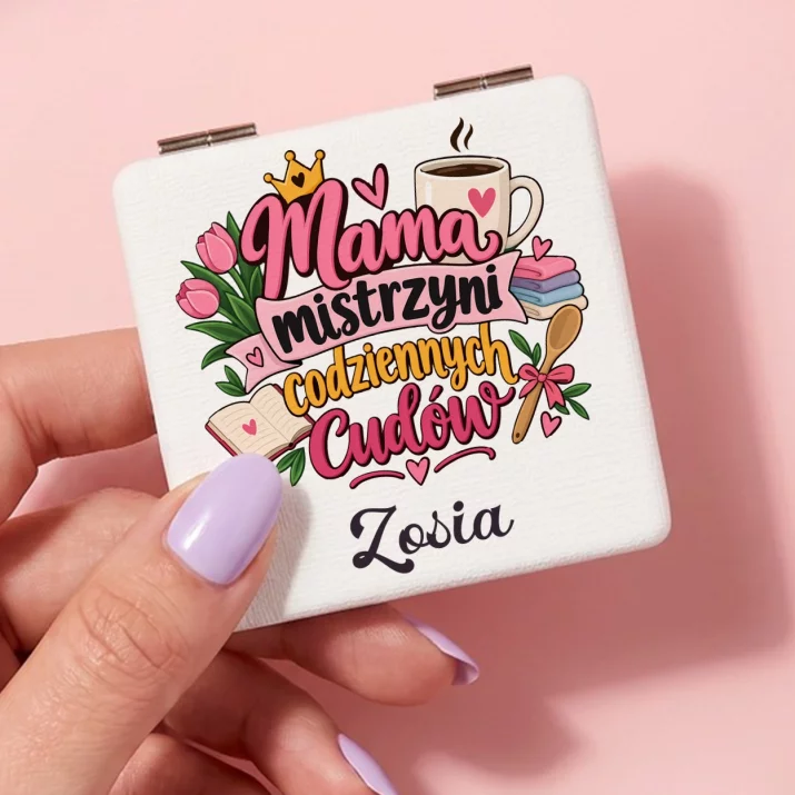 Lusterko Kieszonkowe Na Dzień Mamy Prezent Dla Mamy Kobiety: Mama Mistrzyni