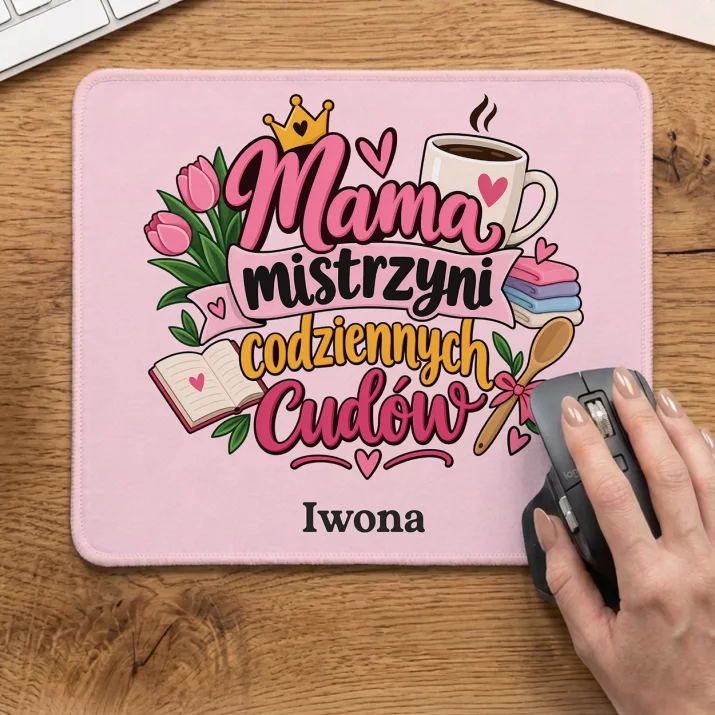 Podkładka Pod Myszkę Na Dzień Mamy Prezent Dla Mamy Kobiety: Mama Mistrzyni Podkładka Pod Myszkę Na Dzień Mamy Prezent Dla Mamy Kobiety: Mama Mistrzyni