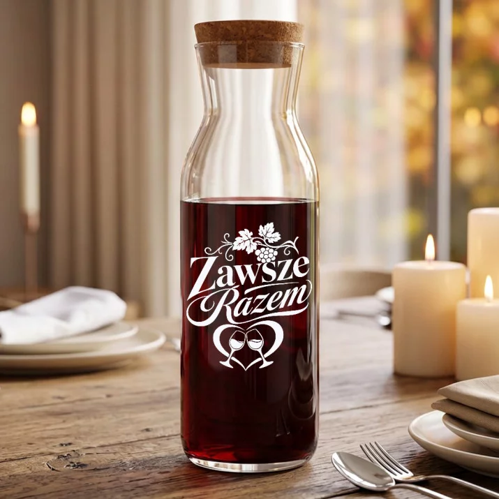 Karafka Do Wina Na Wesele Prezent Dla Pary Młodej Pary: Elegancki Toast Karafka Do Wina Na Wesele Prezent Dla Pary Młodej Pary: Elegancki Toast