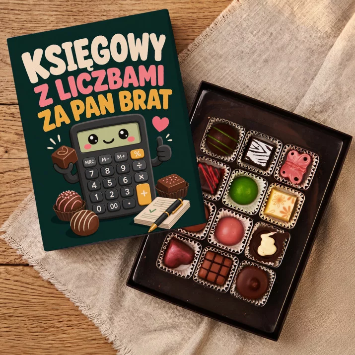 Czekoladki Dla Księgowego Prezent Dla Mężczyzny: Księgowy Za Pan Brat Czekoladki Dla Księgowego Prezent Dla Mężczyzny: Księgowy Za Pan Brat