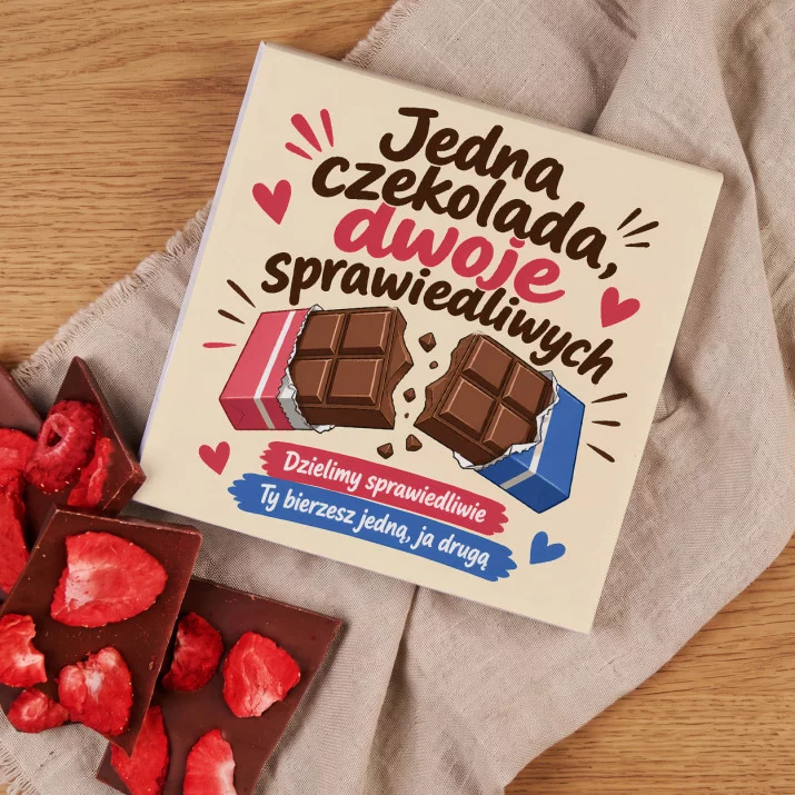 Czekolada Z Truskawkami Dla Dwojga Prezent Dla Pary: Słodka Dwójka