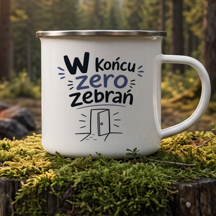 Kubek Emaliowany Na Odejście Z Pracy Prezent Dla Mężczyzny: Korpo Na Luzie Kubek Emaliowany Na Odejście Z Pracy Prezent Dla Mężczyzny: Korpo Na Luzie