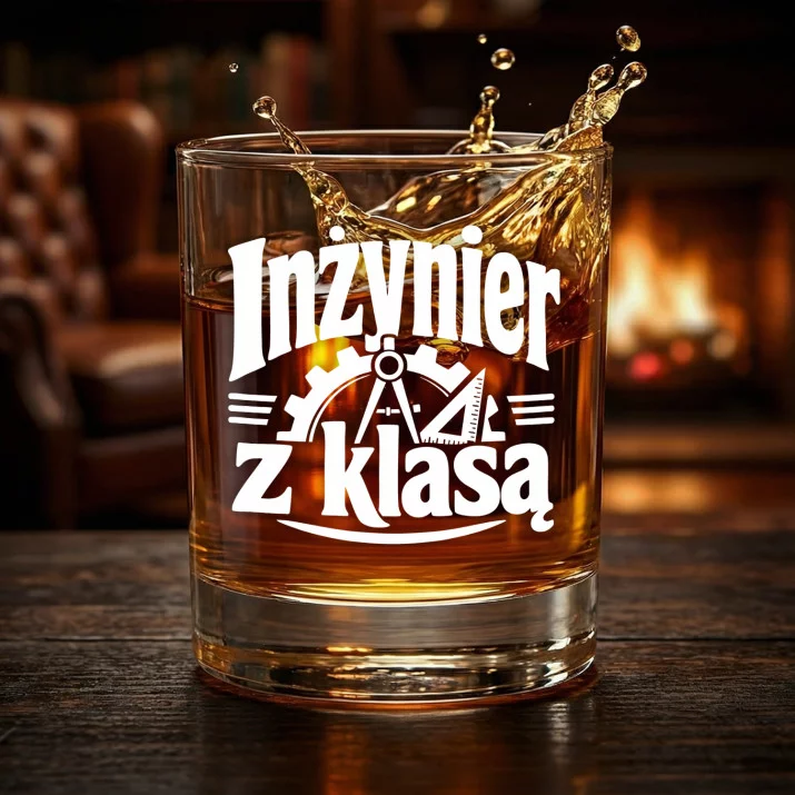 Szklanka Do Whisky Na Obronę Inżyniera Prezent Dla Mężczyzny: Inżynier Z Klasą Szklanka Do Whisky Na Obronę Inżyniera Prezent Dla Mężczyzny: Inżynier Z Klasą