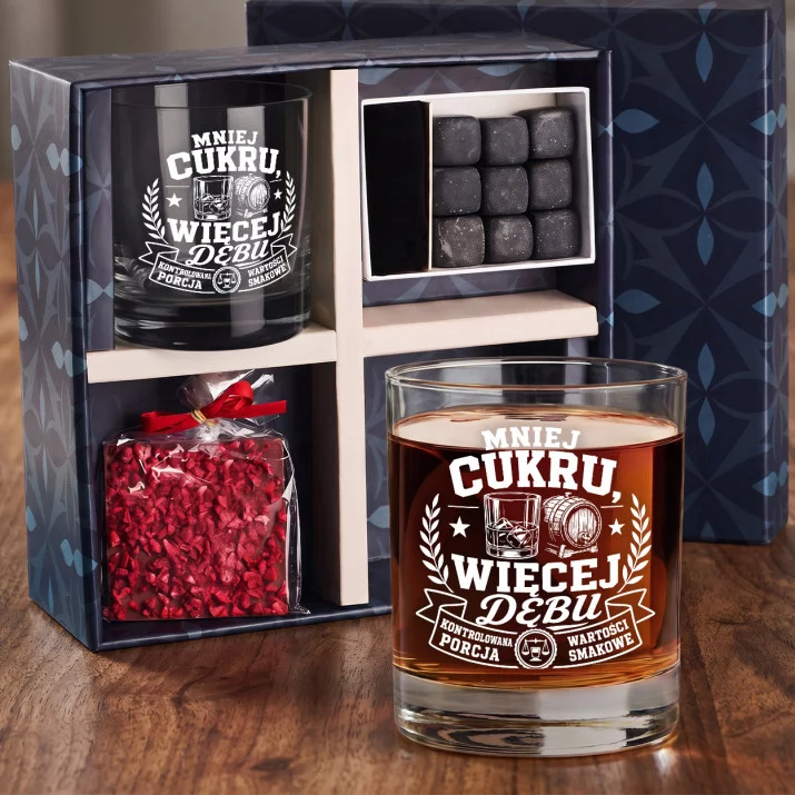 Zestaw Prezentowy Whisky Dla Dietetyka Dla Mężczyzny: Mniej Cukru, Więcej Zestaw Prezentowy Whisky Dla Dietetyka Dla Mężczyzny: Mniej Cukru, Więcej