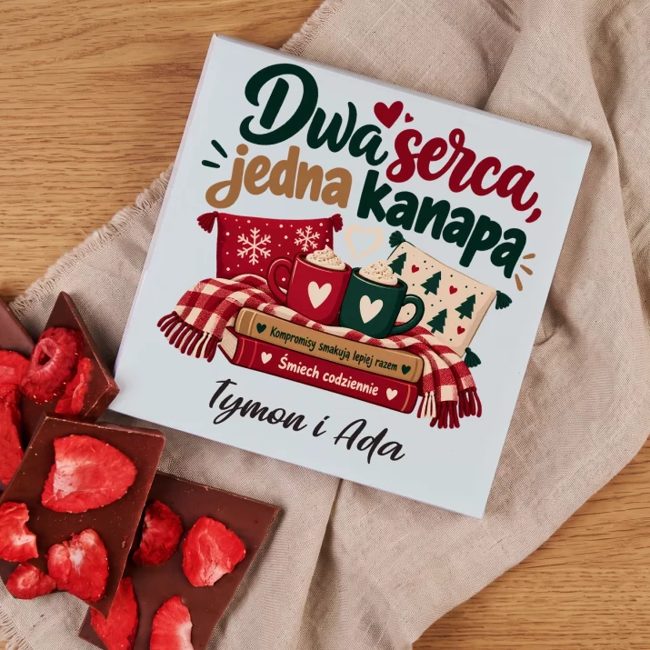 Czekolada z Truskawkami Na Święta Prezent Dla Pary: Dwa Serca, Jedna Kanapa Czekolada z Truskawkami Na Święta Prezent Dla Pary: Dwa Serca, Jedna Kanapa