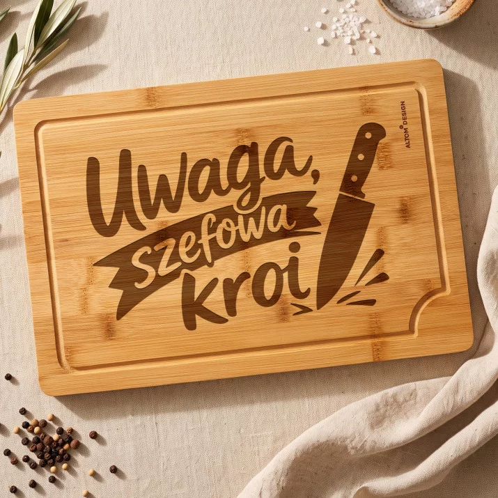 Deska Do Krojenia Na Święta Prezent Dla Kobiety: Dowcip W Kuchni