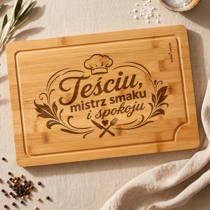 Deska Do Krojenia Dla Teścia Prezent Na Dzień Ojca Dla Mężczyzny: Rodzinny Stół Deska Do Krojenia Dla Teścia Prezent Na Dzień Ojca Dla Mężczyzny: Rodzinny Stół