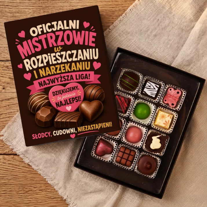 Czekoladki Na Dzień Babci i Dziadka Prezent Dla Babci i Dziadka : Mistrzowie W Rozpieszczaniu