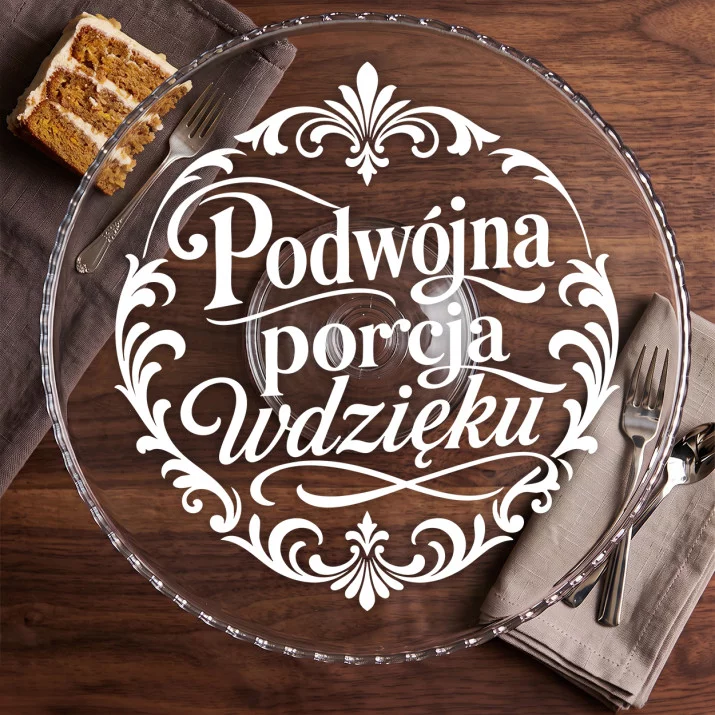 Patera Na Ciasto Dla Bliźniaków Prezent Dla Pary: Podwójny Szyk Barokowy