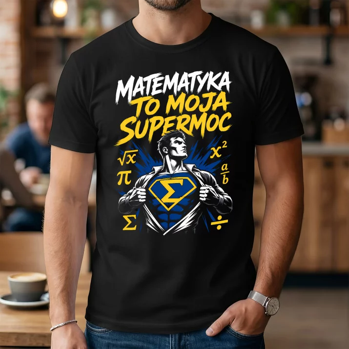 Koszulka Męska Dla Matematyka Prezent Dla Mężczyzny: To Moja Supermoc