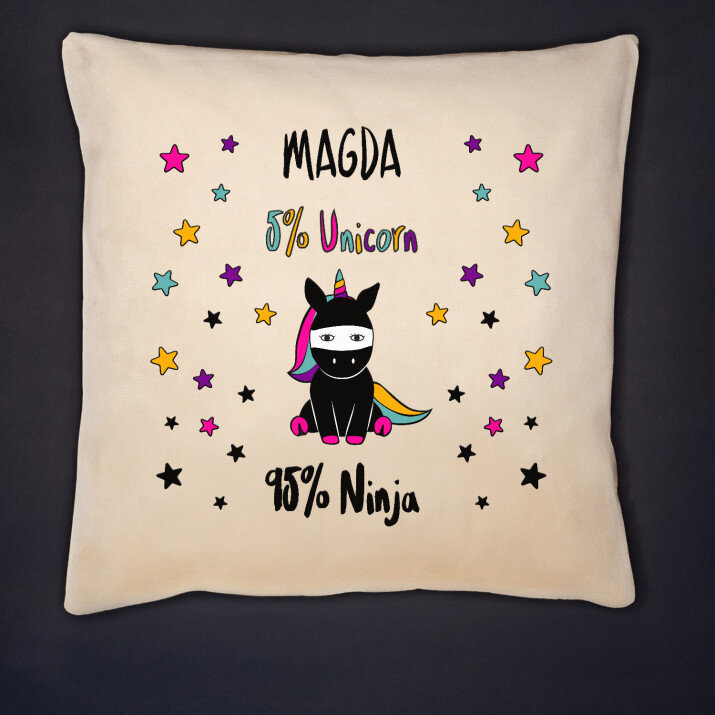 Unicorn ninja - Poduszka dekoracyjna