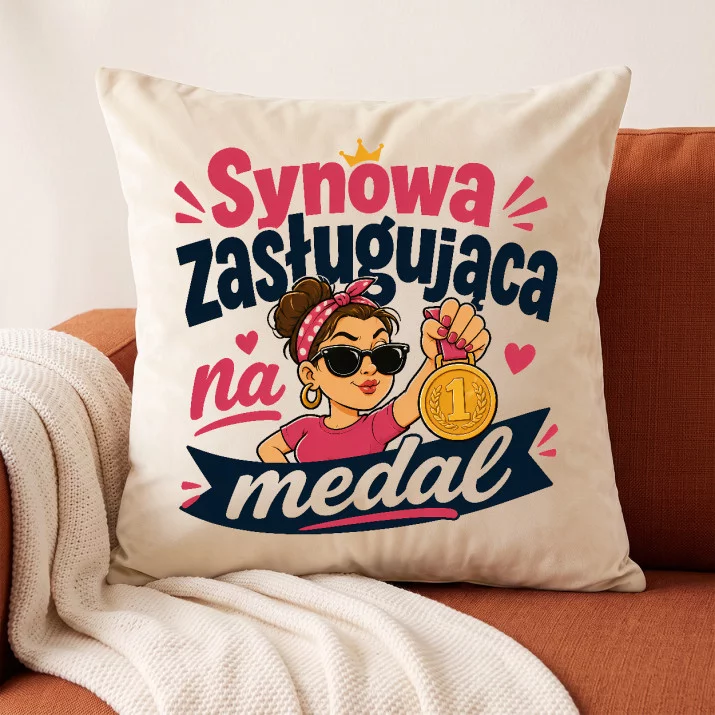 Poduszka Dekoracyjna Dla Synowej Prezent Dla Kobiety: Pochwała Synowej