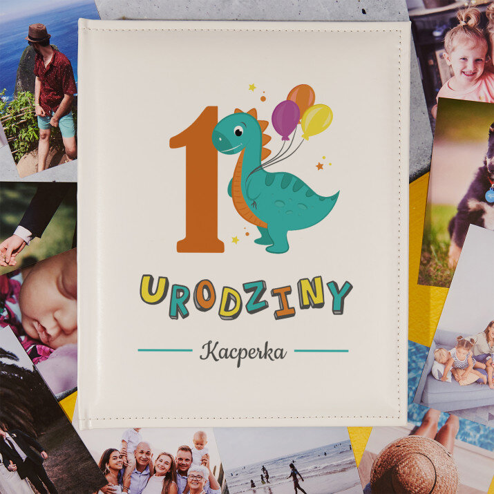 Urodziny dinozaur - Personalizowany Album na zdjęcia