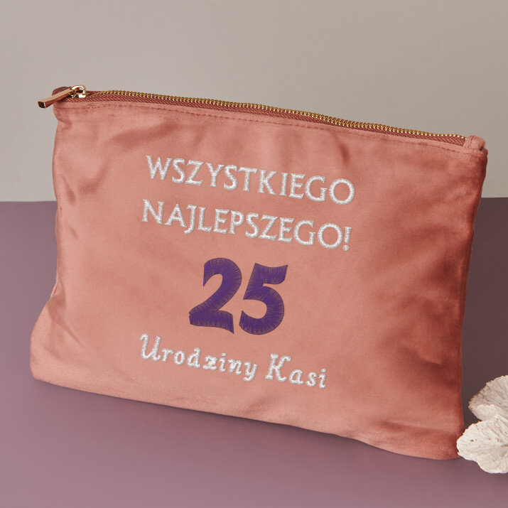 Urodziny - Kosmetyczka welurowa