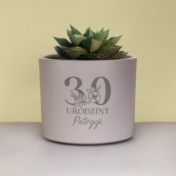 Urodziny Kwiaty - Osłonka na doniczkę
