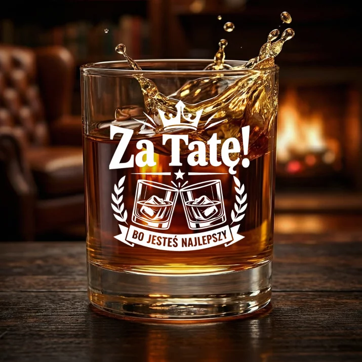 Szklanka Do Whisky Dla Taty Prezent Na Dzień Ojca Dla Mężczyzny: Za Tatę! Szklanka Do Whisky Dla Taty Prezent Na Dzień Ojca Dla Mężczyzny: Za Tatę!