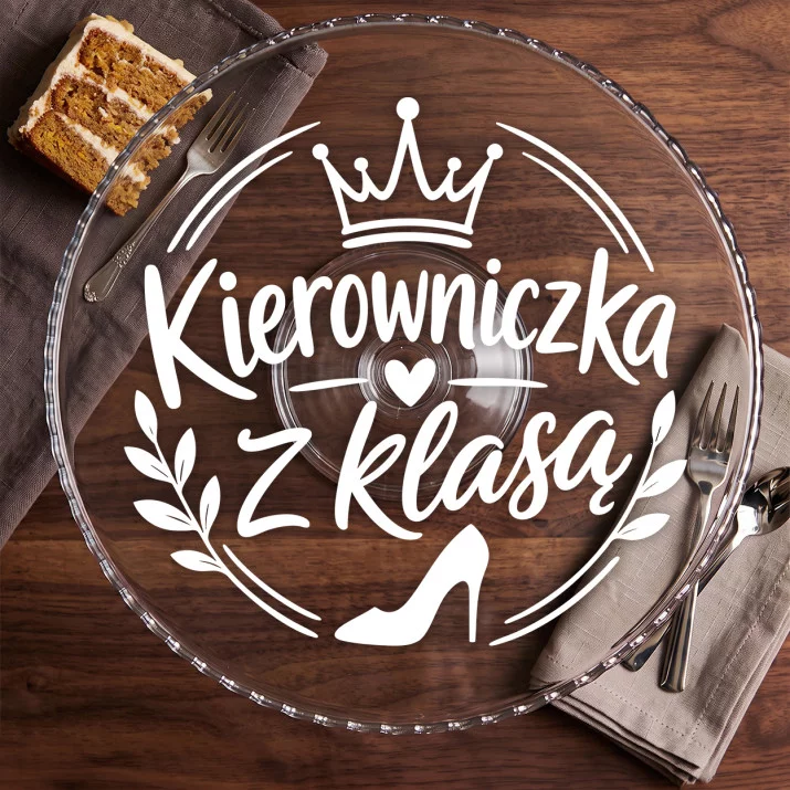 Patera Na Ciasto Dla Kierowniczki Prezent Dla Kobiety: Profesjonalna Elegancja Patera Na Ciasto Dla Kierowniczki Prezent Dla Kobiety: Profesjonalna Elegancja
