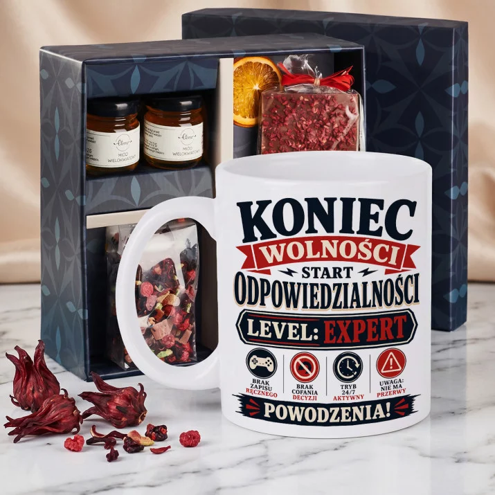 Zestaw Prezenowy Z Kubkiem Na Kawalerski: Koniec Wolności Zestaw Prezenowy Z Kubkiem Na Kawalerski: Koniec Wolności