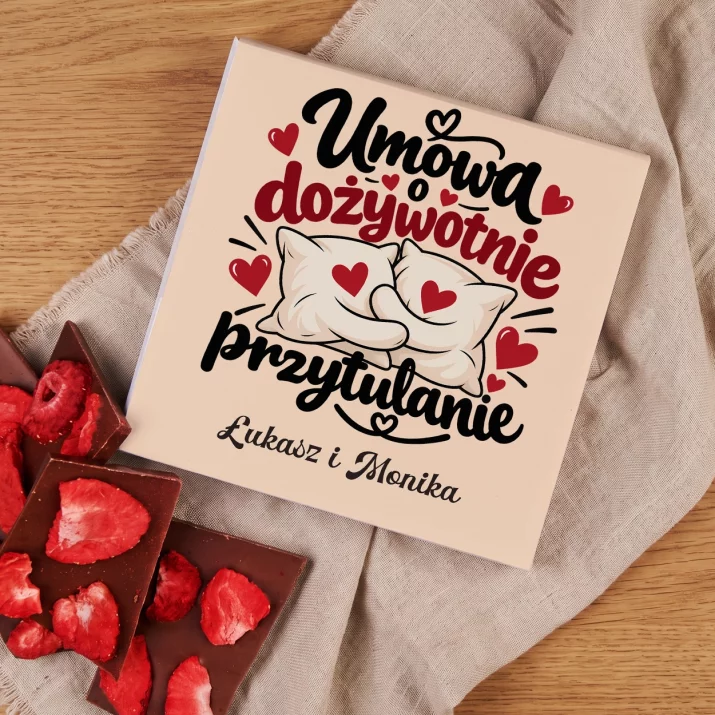 Czekolada z Truskawkami Na Ślub Prezent Dla Pary Młodej Pary: Umowa O Dożywotnie Czekolada z Truskawkami Na Ślub Prezent Dla Pary Młodej Pary: Umowa O Dożywotnie