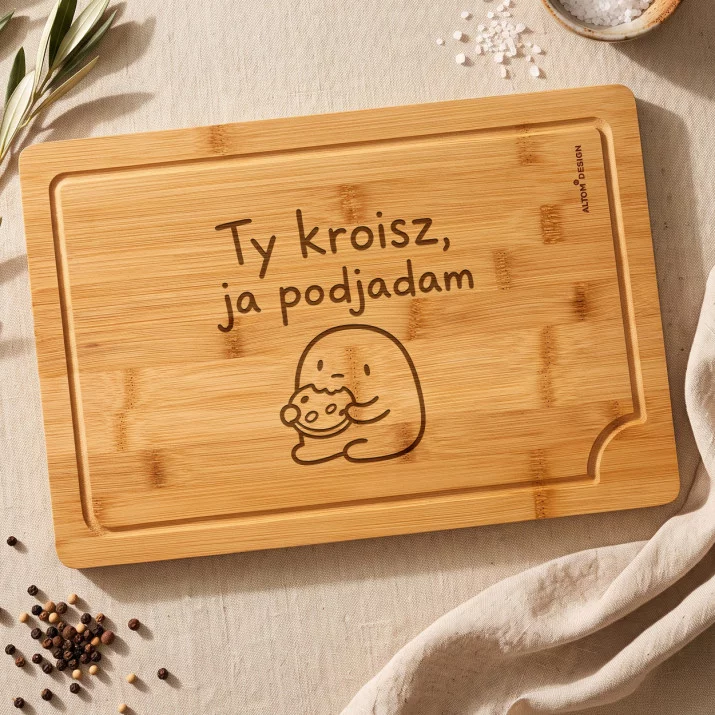 Deska Do Krojenia Dla Dwojga Prezent Dla Pary: Duo W Kuchni