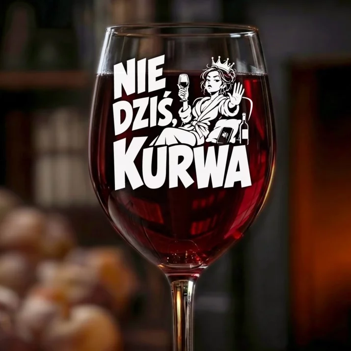 Kieliszek Do Wina Na Urodziny Prezent Dla Kobiety: Nie Dziś Kieliszek Do Wina Na Urodziny Prezent Dla Kobiety: Nie Dziś