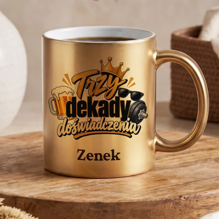 Złoty Kubek Na 30 Urodziny Prezent Dla 30 Latka Mężczyzny: Trzy Dekady Doświadczenia