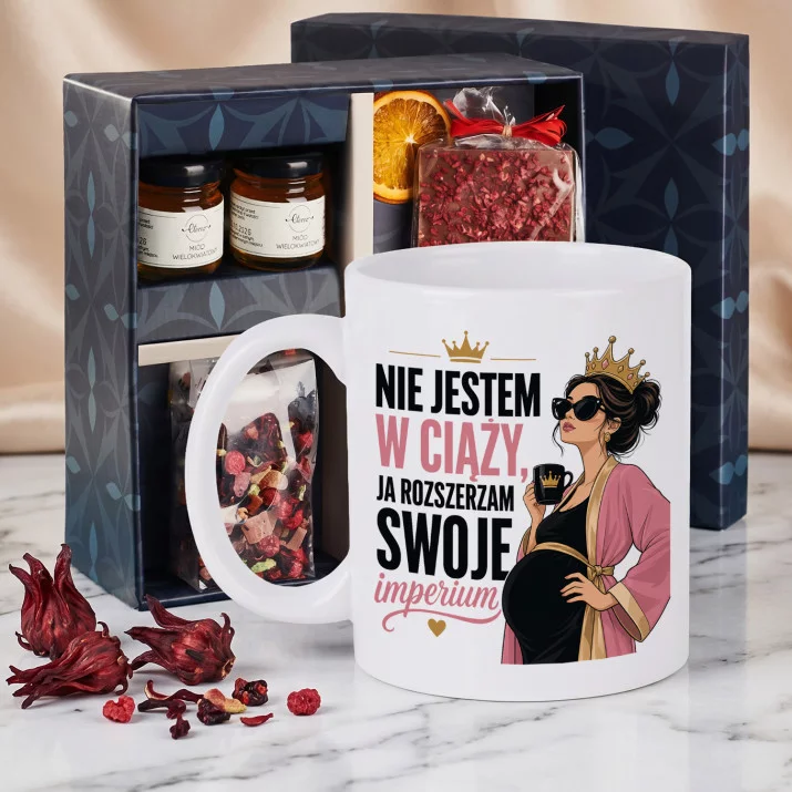 Zestaw Prezenowy Z Kubkiem Dla Kobiety W Ciąży Na Dzień Mamy: Rozszerzam Swoje Imperium Zestaw Prezenowy Z Kubkiem Dla Kobiety W Ciąży Na Dzień Mamy: Rozszerzam Swoje Imperium
