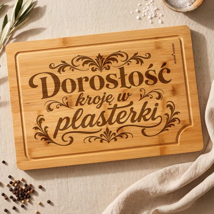 Deska Do Krojenia Na 18 Prezent Dla Kobiety: Plasterki Dorosłości Deska Do Krojenia Na 18 Prezent Dla Kobiety: Plasterki Dorosłości