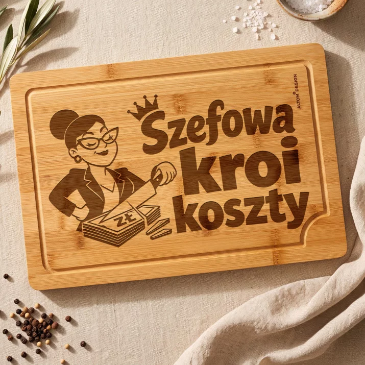 Deska Do Krojenia Dla Szefowej Prezent Dla Kobiety: Biznes I Kuchnia Deska Do Krojenia Dla Szefowej Prezent Dla Kobiety: Biznes I Kuchnia