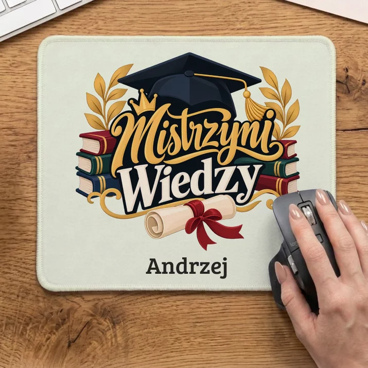 Podkładka Pod Myszkę Dla Magistra Prezent Dla Mężczyzny: Mistrzyni Wiedzy Podkładka Pod Myszkę Dla Magistra Prezent Dla Mężczyzny: Mistrzyni Wiedzy