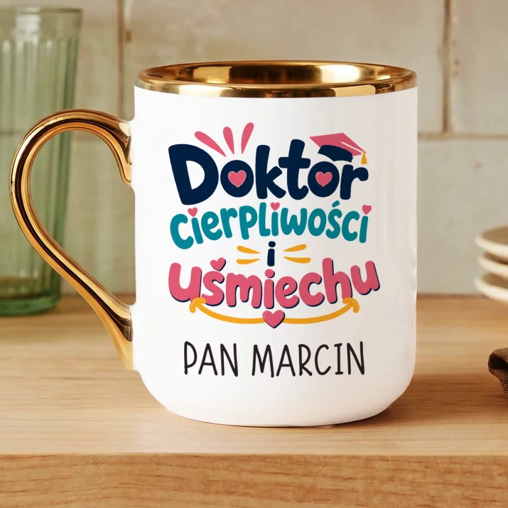 Kubek Personalizowany Dla Wychowawcy Prezent Na Dzień Nauczyciela Dla Mężczyzny: Doktor Cierpliwości I Kubek Personalizowany Dla Wychowawcy Prezent Na Dzień Nauczyciela Dla Mężczyzny: Doktor Cierpliwości I