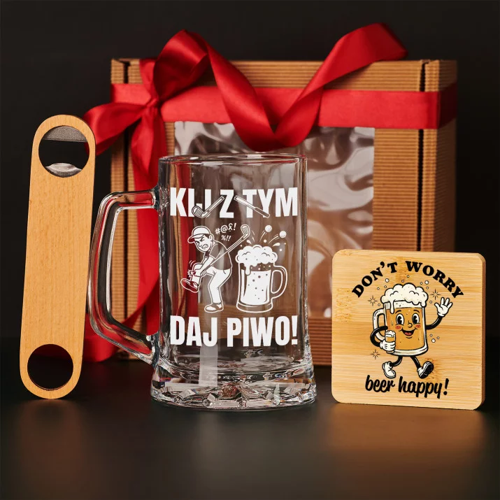 Zestaw Prezentowy Kufel Dla Golfisty Prezent Dla Mężczyzny: Kij Z Tym Zestaw Prezentowy Kufel Dla Golfisty Prezent Dla Mężczyzny: Kij Z Tym