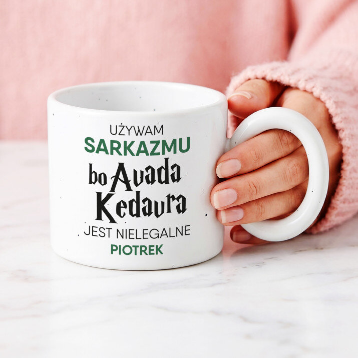 Używam sarkazmu - Kubek z okrągłym uchem