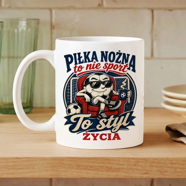 Kubek Z Nadrukiem Dla Fana Piłki Nożnej Prezent Dla Mężczyzny: Styl Życia Piłkarza Kubek Z Nadrukiem Dla Fana Piłki Nożnej Prezent Dla Mężczyzny: Styl Życia Piłkarza