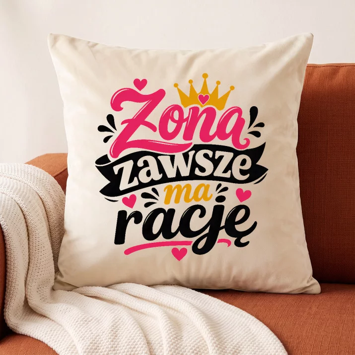 Poduszka Dekoracyjna Dla Żony Prezent Na Rocznicę Ślubu Dla Kobiety: Elegancki Humor Domowy Poduszka Dekoracyjna Dla Żony Prezent Na Rocznicę Ślubu Dla Kobiety: Elegancki Humor Domowy