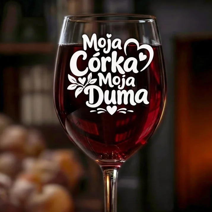 Kieliszek Do Wina Dla Dorosłej Córki Prezent Dla Kobiety: Moja Córka Moja Duma Kieliszek Do Wina Dla Dorosłej Córki Prezent Dla Kobiety: Moja Córka Moja Duma