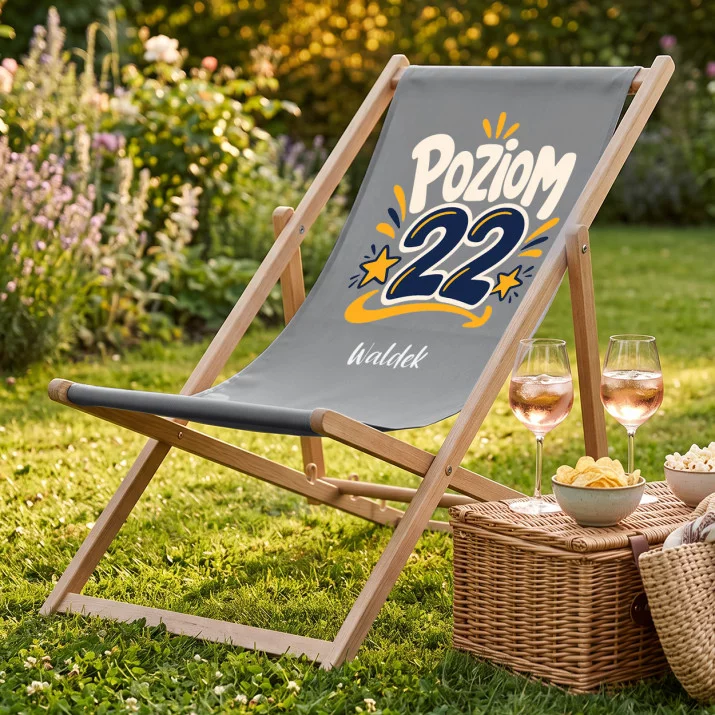 Leżak Z Nadrukiem Dla 22 Latka Prezent Na 20 Urodziny Dla Mężczyzny: Poziom 22 Leżak Z Nadrukiem Dla 22 Latka Prezent Na 20 Urodziny Dla Mężczyzny: Poziom 22