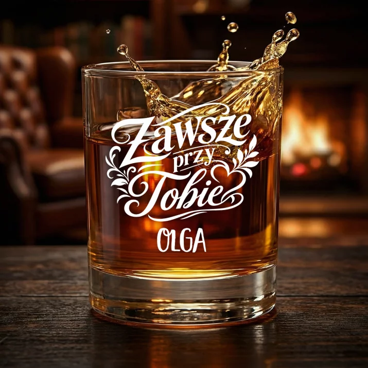 Szklanki Do Whisky z Grawerem Dla Narzeczonej Prezent Na Dzień Dziewczyny Dla Kobiety: Zawsze Przy Tobie Szklanki Do Whisky z Grawerem Dla Narzeczonej Prezent Na Dzień Dziewczyny Dla Kobiety: Zawsze Przy Tobie